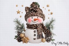 Glitter Leopard Christmas Sublimation Clipart Bundle PNG Product Image 12