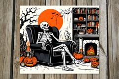Retro Halloween | Skinny tumbler sublimation design PL2 Product Image 3
