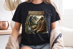 Adventure Life PNG, Mountain Hiking &amp; Camping Sublimation Product Image 7