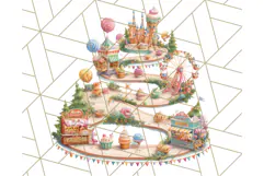 Tiny Carnival Friends Clipart PNG, Animal Fair Festival Product Image 3