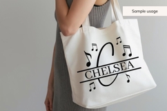 Music Split Monogram SVG Bundle AZ | Musical Notes Product Image 7