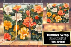 3D Flower Fantasy 20oz Tumbler Wraps - Sublime Designs Product Image 1