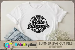 Hello Summer Svg, Summer Svg, Summer T-shirt Design Product Image 1