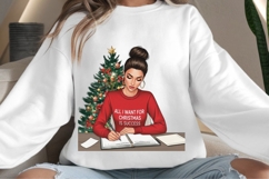 Christmas motivational women png design for T-shirts Product Image 4