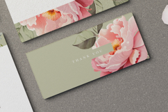 beautiful wedding card invitation set with peonies flower Product Image 7