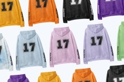 Heather Hoodie Back View PSD Mockup Product Image 7