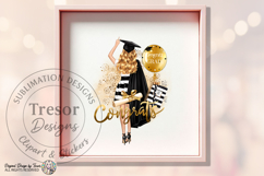 Graduation Blonde Girl PNG Congrats Grad Tumbler Mug Design Product Image 5