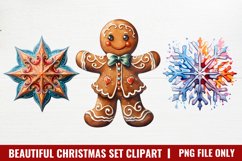 Beautiful Christmas Watercolor Clipart Product Image 1