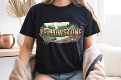 Yellowstone PNG, Vintage National Park Bison Sublimation Product Image 7