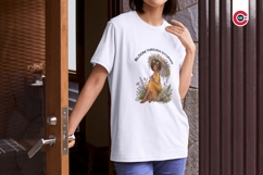 Cute Curly Hair Boho Afro Girl Clipart Product Image 7