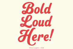 Million Laughter Bold Display Font Product Image 7