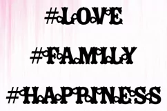 Wedding Hashtags SVG. Love SVG. Family SVG. Happiness SVG Product Image 5