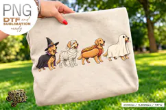 Halloween Golden Retriever DTF PNG Product Image 2