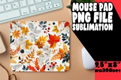 Warm Autumn Watercolor Mouse Pad Design for Fall Product Image 1