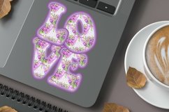 Easter Sublimation Alphabet Clipart Printable Lettering Set Product Image 9