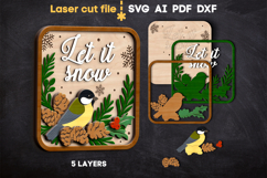 Christmas Signs Bundle SVG laser cut files for Glowforge Product Image 7
