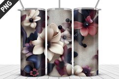 Flowers Tumbler Wrap | Sublimation Design | Tumble PNG Product Image 1