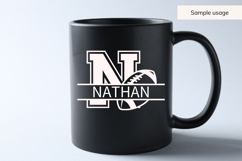 Football Monogram SVG Bundle 26 Letters Product Image 7