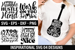 Inspirational SVG Design - Work On You For You Product Image 1