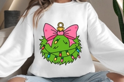 Green Christmas decoration png design for T-shirts Product Image 4