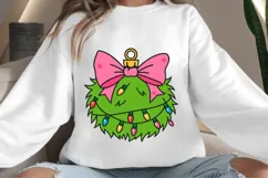 Green Christmas decoration png design for T-shirts Product Image 4