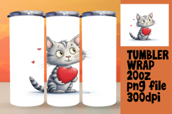 TRENDY 20oz Sublimation Artwork , Cute Cat Product Image 1