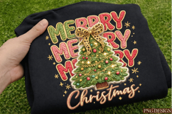 Coquette Floral Merry Christmas Png Product Image 2