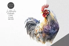 Chicken clipart, Farm animals clipart, Watercolor clipart Product Image 1