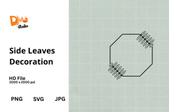 Side Leaves Decoration Product Image 1