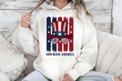 God Bless America PNG, Uncle Sam Hat Patriotic Sublimation Product Image 7