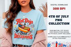 Hot Dogs &amp; Bad Decisions PNG | Sublimation DTF Product Image 7