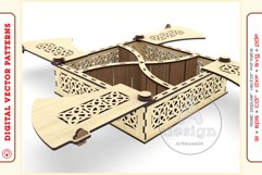 Box Organizer v13 - laser cut file - Glowforge ready SVG Product Image 7
