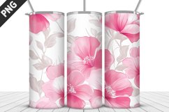Flowers Tumbler Wrap | Sublimation Design | Tumble PNG Product Image 1