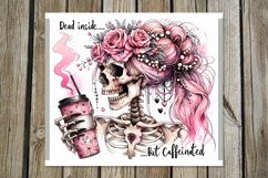 Skulls and coffee | 4 Halloween Skinny tumbler designs PL2 Product Image 3