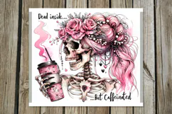 Skulls and coffee | 4 Halloween Skinny tumbler designs PL2 Product Image 3