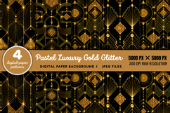 Pastel Luxury Gold Glitter Background JPG Product Image 1
