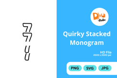 Quirky Stacked Monogram Product Image 1