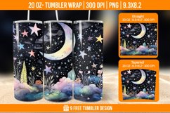 Northern Lights Tumbler Wrap Designs, Sublimation Wrap Product Image 1