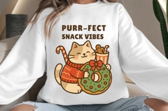 Cat snack squad png design for T-shirts Product Image 4