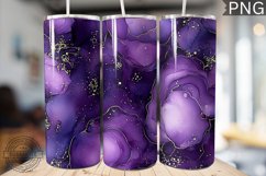 Purple Luxury Alcohol Ink Tumbler Wrap -High Quality 300 Dpi Product Image 1