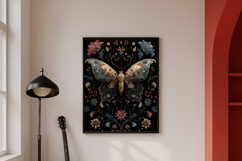 Boho Butterfly Wall Art Botanical Poster Product Image 3