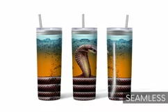 Snake Tumbler Sublimation | Skinny 20 oz | Halloween Product Image 1