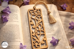 Campanula Flower Bookmarks Laser Cut | Glowforge | SVG Product Image 1