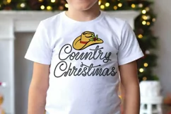Country Christmas Cowboy Hat SVG, PNG Printable Cutting file Product Image 2