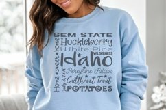 State of Idaho Cut File| Square Typography Product Image 5