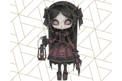 Gothic Halloween Clipart Dark Aesthetic PNG, Halloween Png Product Image 3