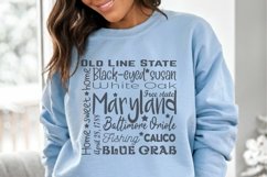 State of Maryland Cut File| Square Typography Product Image 2