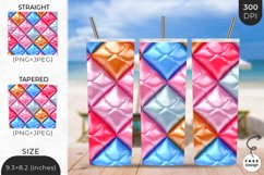 3D Inflatable Pattern Tumbler | 3D Sublimation Wrap Product Image 1