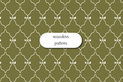 GreenBow Seamless Pattern Elegant Lattice Holiday Digital Product Image 1