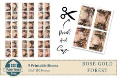 Whimsical Forest Digital Paper, Rose Gold Forest Journaling Product Image 7